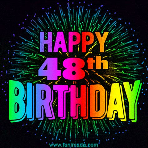 Wishing You A Happy 48th Birthday Animated  Image