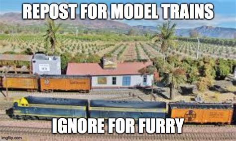 Repost For Model Trains Ignore For Furry Imgflip