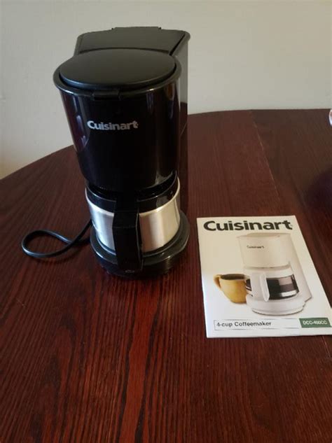 Ergonomic handle and guard lend added safety. Cuisinart 4 cup coffee maker Esquimalt & View Royal, Victoria