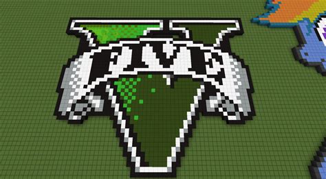 Gta 5 Logo Pixel Art By 8bitblublu On Deviantart