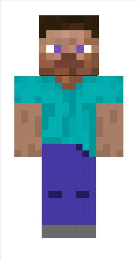 Steve Minecraft Skin Template