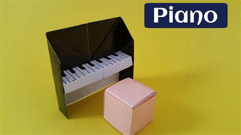 How To Make An Easy Paper Piano Origami Tutorial Youtube