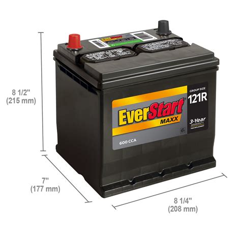 Buy Everstart Maxx Lead Acid Automotive Battery Group Size 121r 12