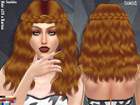 The Sims Resource Sintiklia Hair S28a Karina