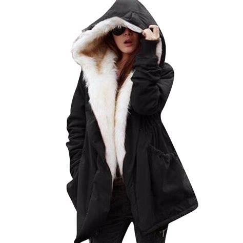 Lisli Women Thicken Warm Winter Coat Hood Parka Overcoat Long Womens
