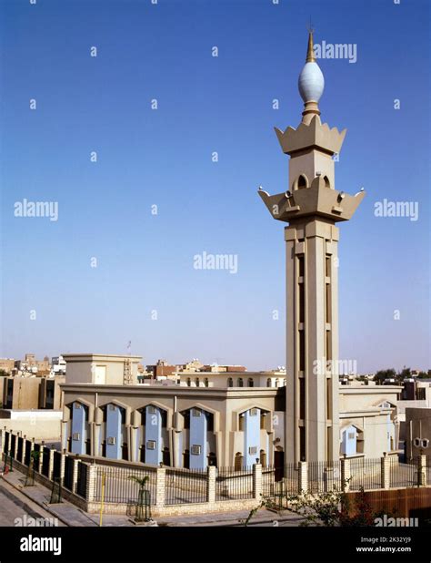 Riyadh Saudi Arabia Mosque And Minaret Stock Photo Alamy