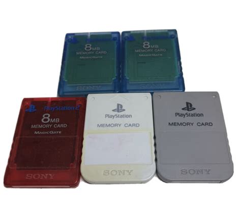Sony Playstation Lot Of 5 Memory Cards Ebay