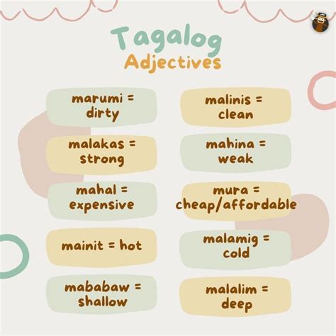 Tagalog Adjectives