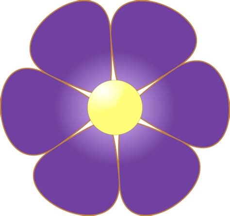 Purple Flower Clip Art At Vector Clip Art Online Royalty