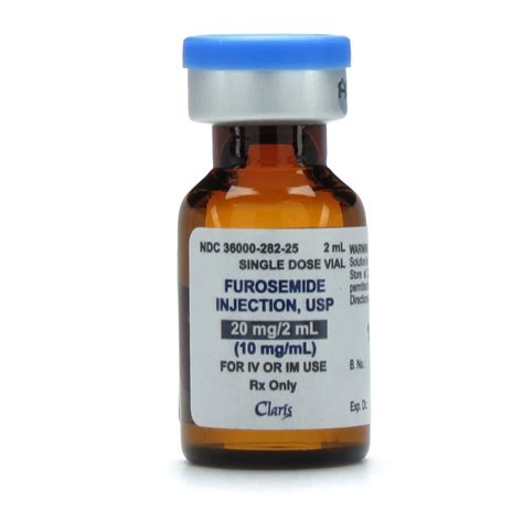 Furosemide 10mgml Sdv 2ml Vial Mcguff Medical Products