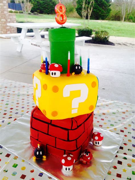 Super Mario Cake #mario #supermario #birthday #cake | Super mario cake, Mario birthday, Mario cake