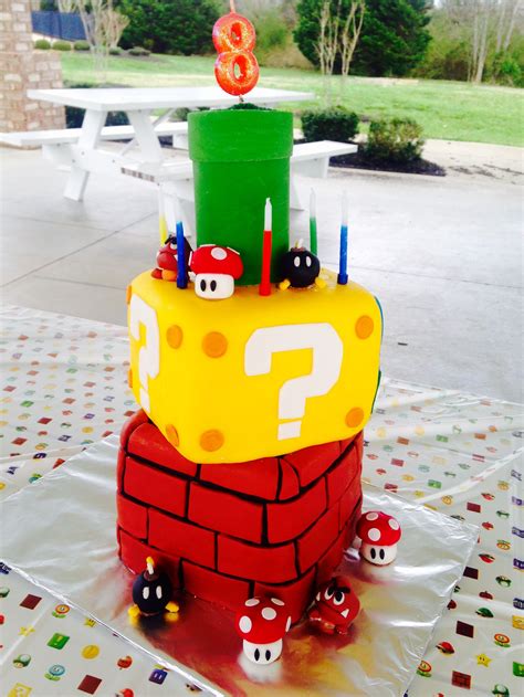 I'm on instagram as @cakesbynazx. Super Mario Cake #mario #supermario #birthday #cake ...