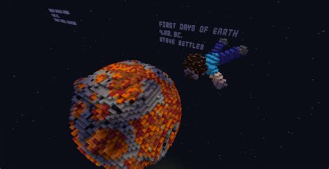 That's exactly the project youtuber pippenfts has put together, with the help of some mods to break minecraft's. The real story of the past of the Earth (4000 Blocks long ...