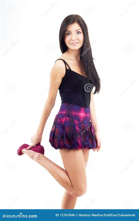 cute and sexy brunette girl royalty free stock image image 12767846