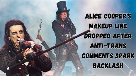 Alice Cooper S Makeup Line Dropped After Anti Trans Comments Spark Backlash A Z Soundtrack