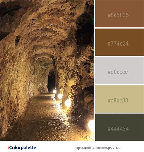 Color Palette Ideas From Rock Cave Formation Image Icolorpalette
