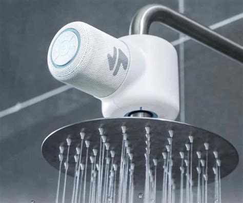 así es shower power altavoz inalámbrico para duchas hecho con plástico reciclado