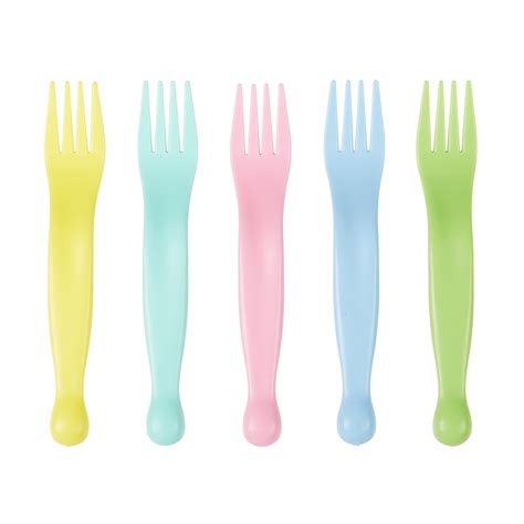 Forks Multi Coloured Set Of 5 Kmart