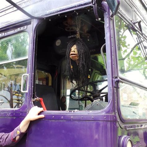 Nigel And The Knight Bus A Magical Moment Inside The Wizarding World