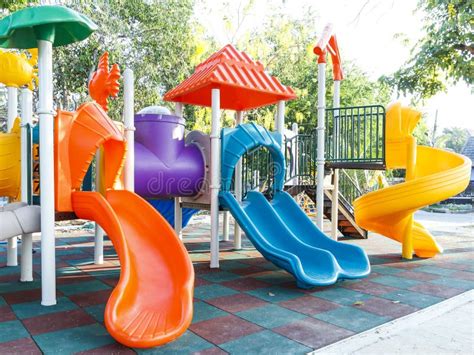 Colorful Playground Stock Image Image Of Design Stair 56560809