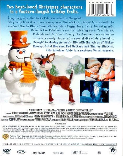 Rudolph And Frostys Christmas In July By Mickey Rooney Dvd Barnes
