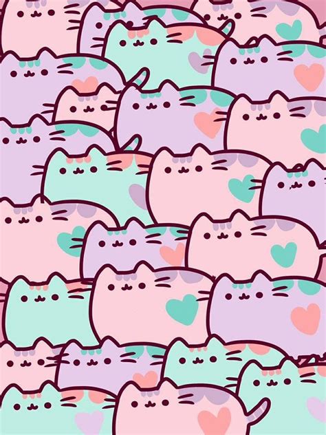 Weheartit Pusheen Cat Pusheen Cute Kawaii Wallpaper