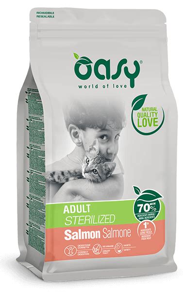 Adult Sterilized Salmon Oasy Dry Food For Cats