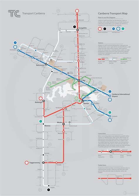 Submission Fantasy Map Future Rapid Transit Of Canberra Australia