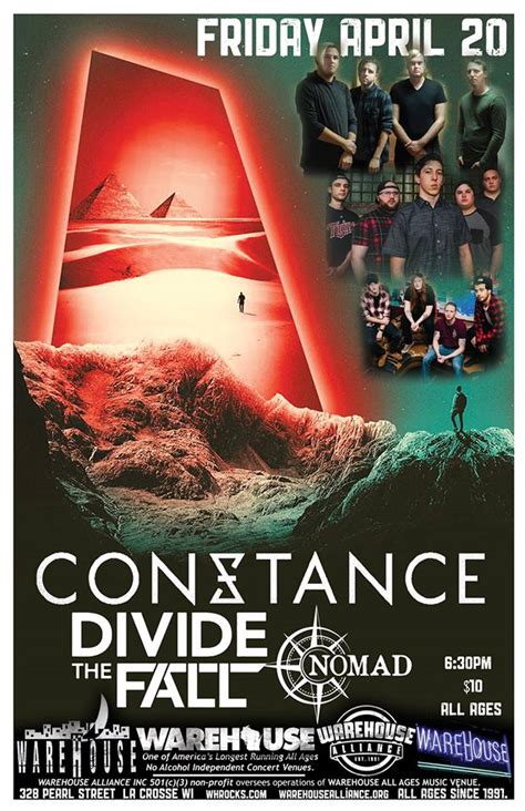 Tickets For Constance With Divide The Fall And Nomad In La Crosse From
