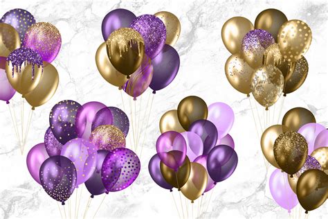 Save 50th birthday balloons purple to get email alerts and updates on your ebay feed.+ uspolnb1bysvomrez2d. Purple and Gold Balloons Clipart By Digital Curio ...