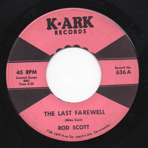 Rod Scott The Last Farewell Vinyl Discogs