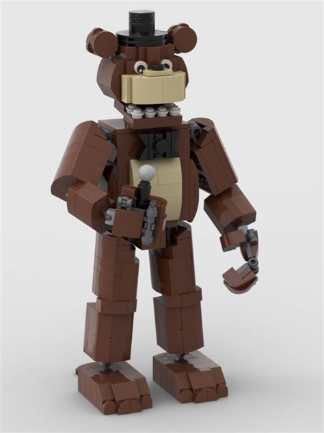 Lego Moc Freddy Fazbear By Excaliburtheone Rebrickable Build With Lego