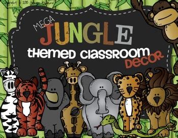 4.5 out of 5 stars. Complete Jungle Themed Classroom Decor by Jamie Kussee | TpT