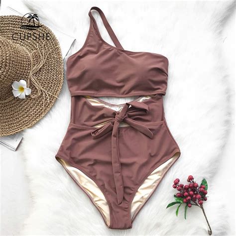 Buy Cupshe Air Of Romance Solid One Piece Swimsuit