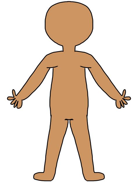Blank Body Image Clipart Best