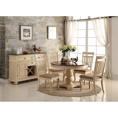 A 5 piece living room set is a great choice for homes that need a variety of seating options. Infini Furnishings Bella 5 Piece Dining Set & Reviews ...