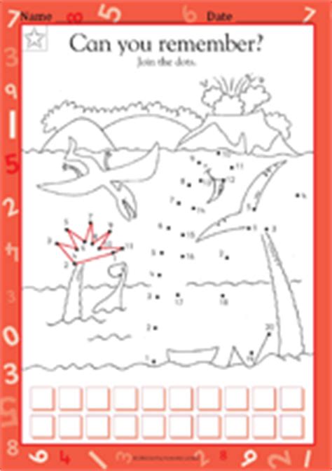 I created these free dot to dot sheets with kindergarten kids in mind. Dinosaurs Dot-to-Dot (1-20) - Kindergarten Worksheet ...