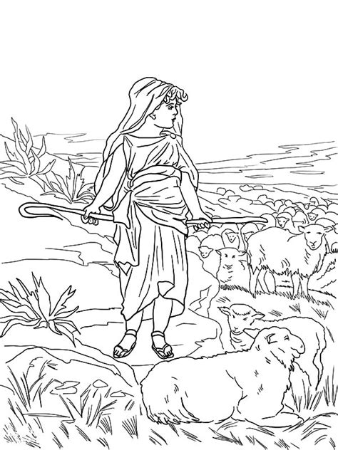 Explore 623989 free printable coloring pages you can use our amazing online tool to color and edit the following sheep coloring pages preschool. David The Shepherd Boy Watch His Sheeps Coloring Pages ...
