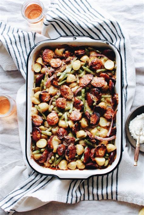 This all depends on whether you'll be home or not and how quickly you need it. Cheesy Sausage, Green Bean and Potato Bake | Bev Cooks ...