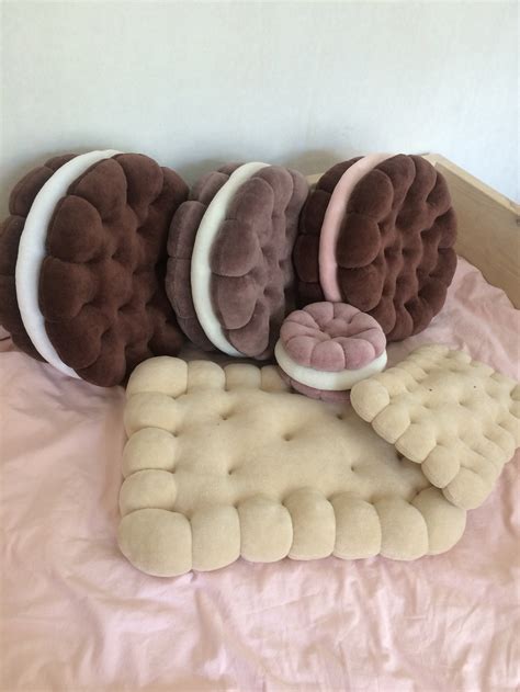 Cookie Pillow Chocolate Pillow Cookie Biscuit Cushion Etsy