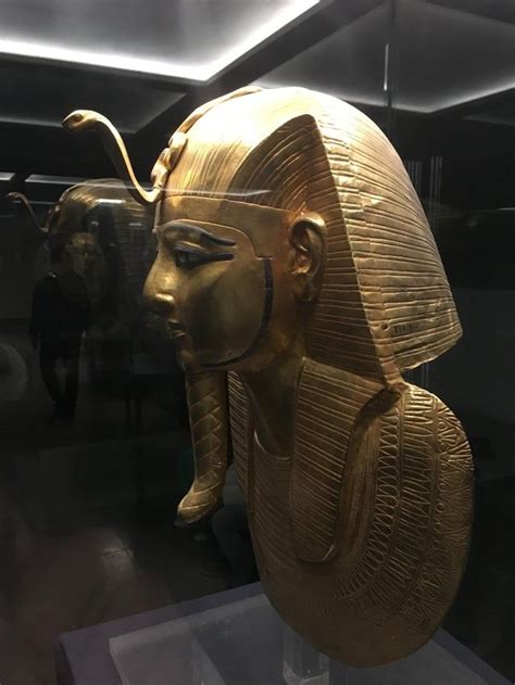Gold Funerary Mask Of Psusennes I Old Cairo Museum Ancientegypt