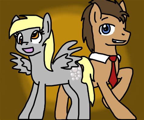 The Doctor And Derpy In Ps By Sonicandgunso On Deviantart