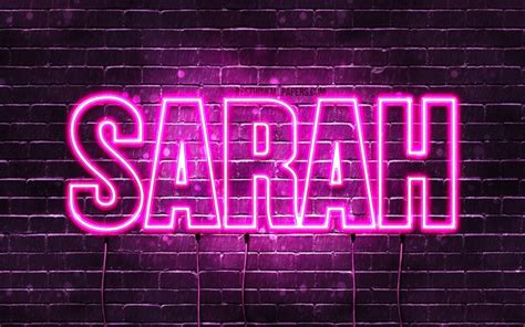 Download Wallpapers Sarah 4k Wallpapers With Names Female Names