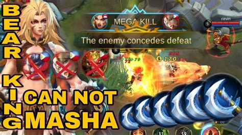 Masha Stronger Bear King Hot Item Build Gameplay Mobile Legend Bang