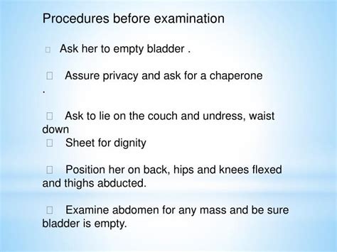 Ppt Pelvic Examination Powerpoint Presentation Id