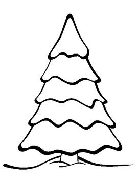 Sprzedam książki edukacyjne do kolorowania, duży format. Blank Christmas Tree by Lee Bishop Designs | Teachers Pay ...