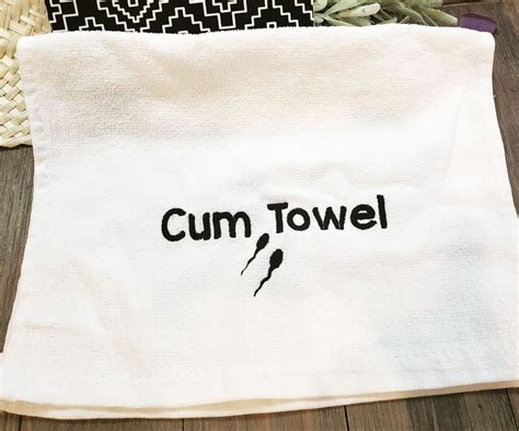 Cum Towel 100 Cotton Clean Up Sex Towel Bachelorette Etsy