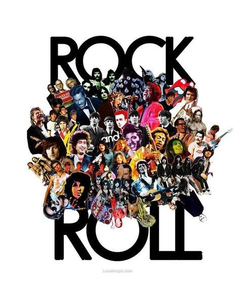 Rock N Roll Legends Music Famous Bands Collage Rock Mejores