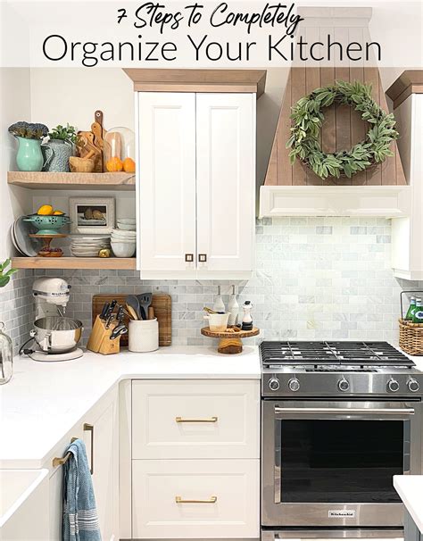 Seven Simple Steps To Completely Organize Your Kitchen The Happy Housie