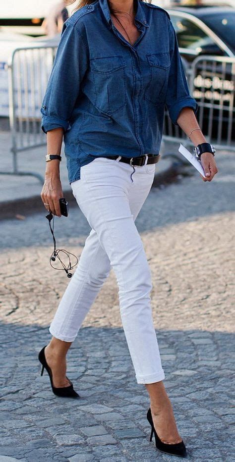 101 Ways To Style White Jeans Outfit Ideen Modetrends Mode